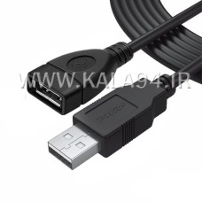 کابل 5 متر USB افزایشی مارک KAISER / ضخیم و مقاوم / دارای شیلد و نویزگیر / تک پک شرکتی